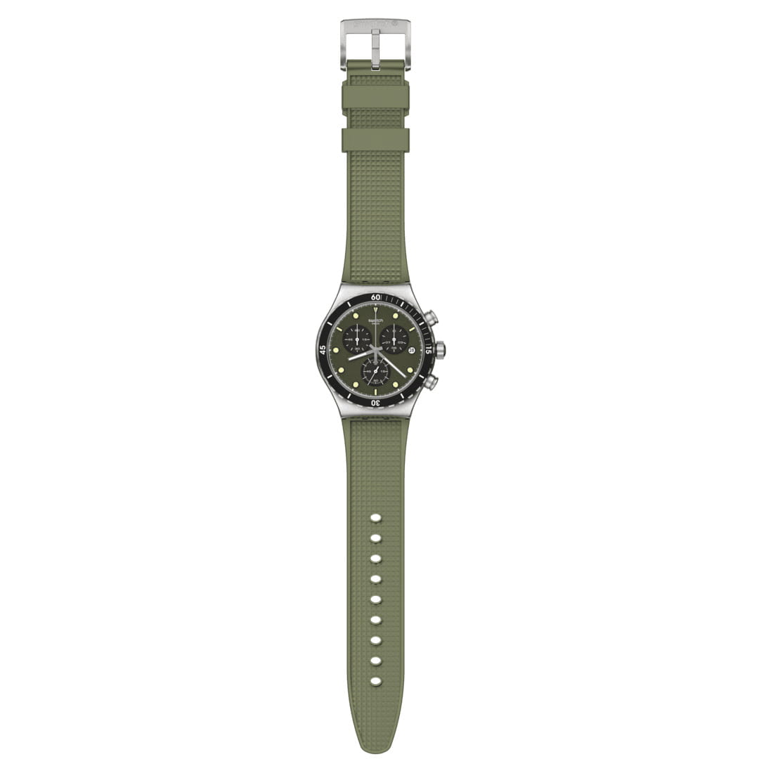 Оригинальные часы Swatch Swatch I New Chrono YVS488 кварцевые калибр механизма  общий вид
