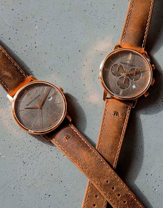 Оригинальные часы Maurice Lacroix Maurice Lacroix Eliros Chronograph EL1098-PVP01-210-1 кварцевые калибр механизма  общий вид
