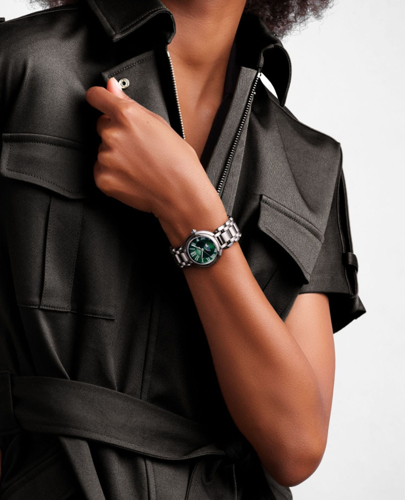 Оригинальные часы Longines Longines PrimaLuna L8.115.4.61.6 кварцевые калибр механизма l296 общий вид