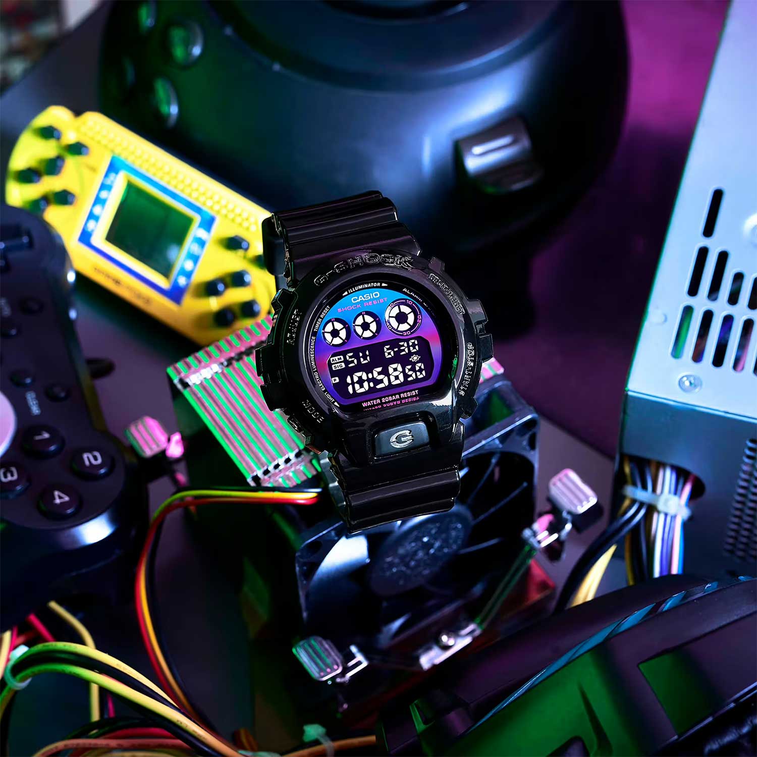 Casio Casio G-Shock DW-6900RGB-1DR (DW-6900RGB-1) япония наручные мужские часы заводная головка с логотипом Casio