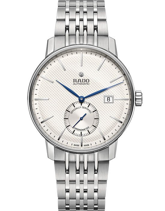 Rado Rado Coupole Classic Automatic COSC R22880013 Classic R22880013 механические мужские часы белый циферблат, браслет нержавеющая сталь — вид спереди