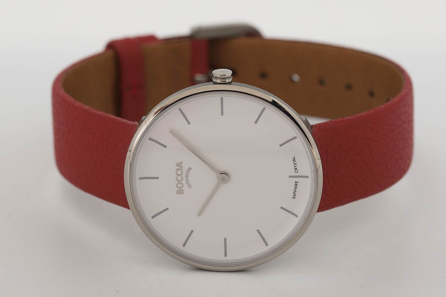 Boccia Titanium Boccia Titanium 3327-01,  германия женские часы на браслете кожаный боковой вид