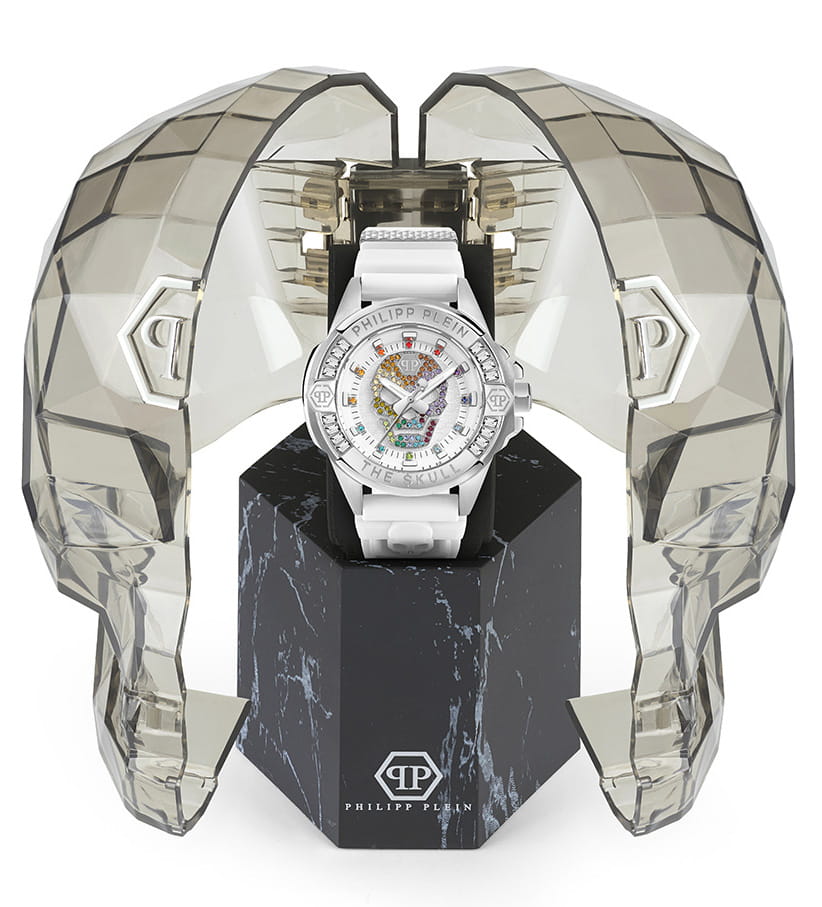 Philipp Plein Philipp Plein The Skull PWNAA1023 женские часы белый циферблат на запястье