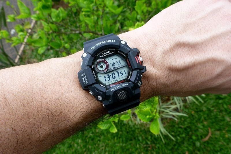 Casio Casio G-Shock GW-9400-1E электронные мужские часы часы крупный план серый циферблата