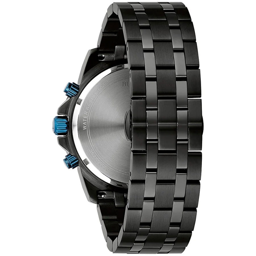 Bulova Bulova Marine Star 98B410,  сша мужские часы на браслете нержавеющая сталь с ip-покрытием боковой вид