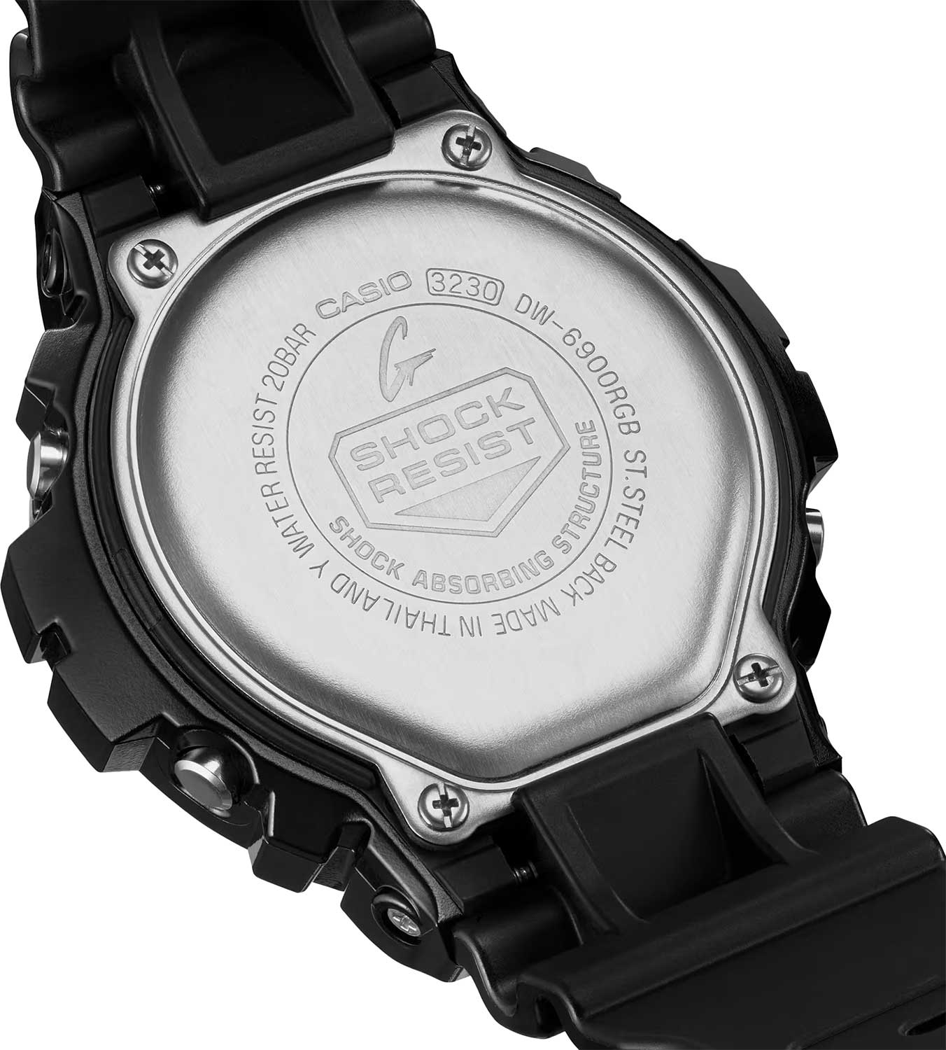Casio Casio G-Shock DW-6900RGB-1DR (DW-6900RGB-1), g-shock япония мужские часы на браслете пластик боковой вид