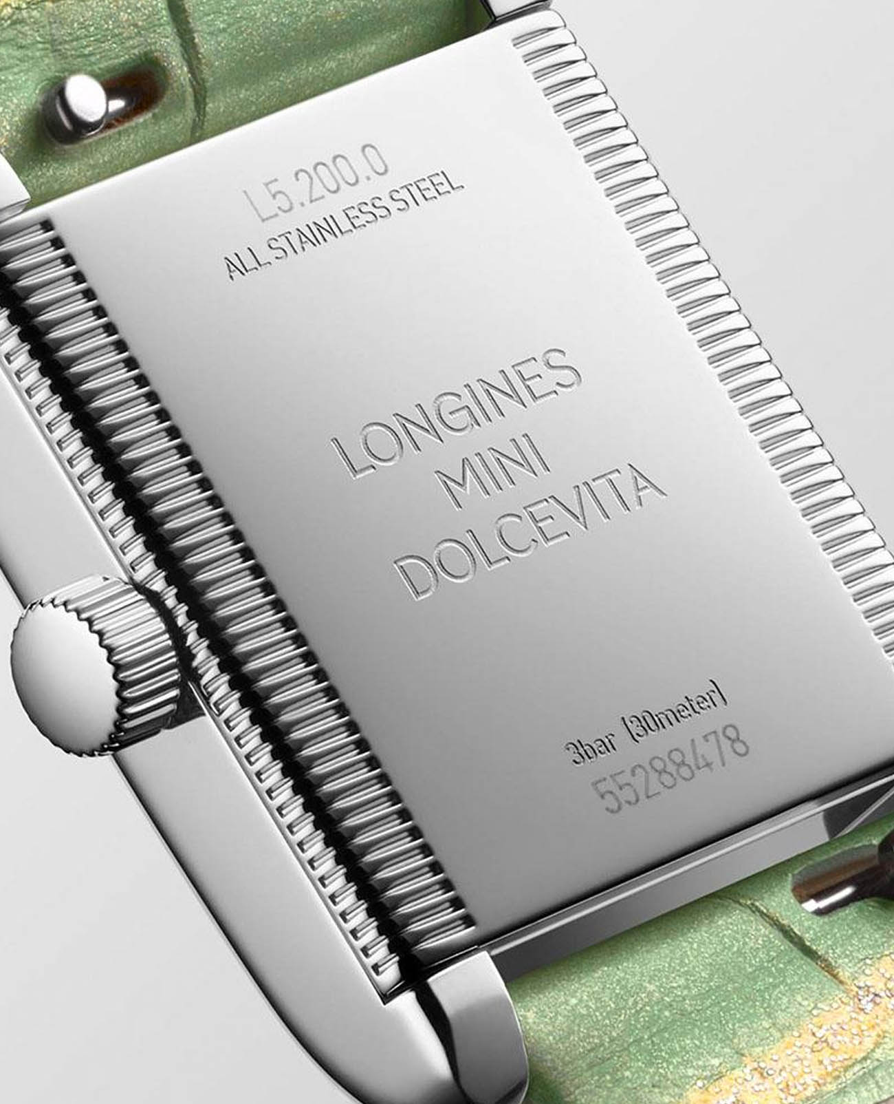 Longines Longines DolceVita L5.200.0.05.2  — детали корпуса и кожаный