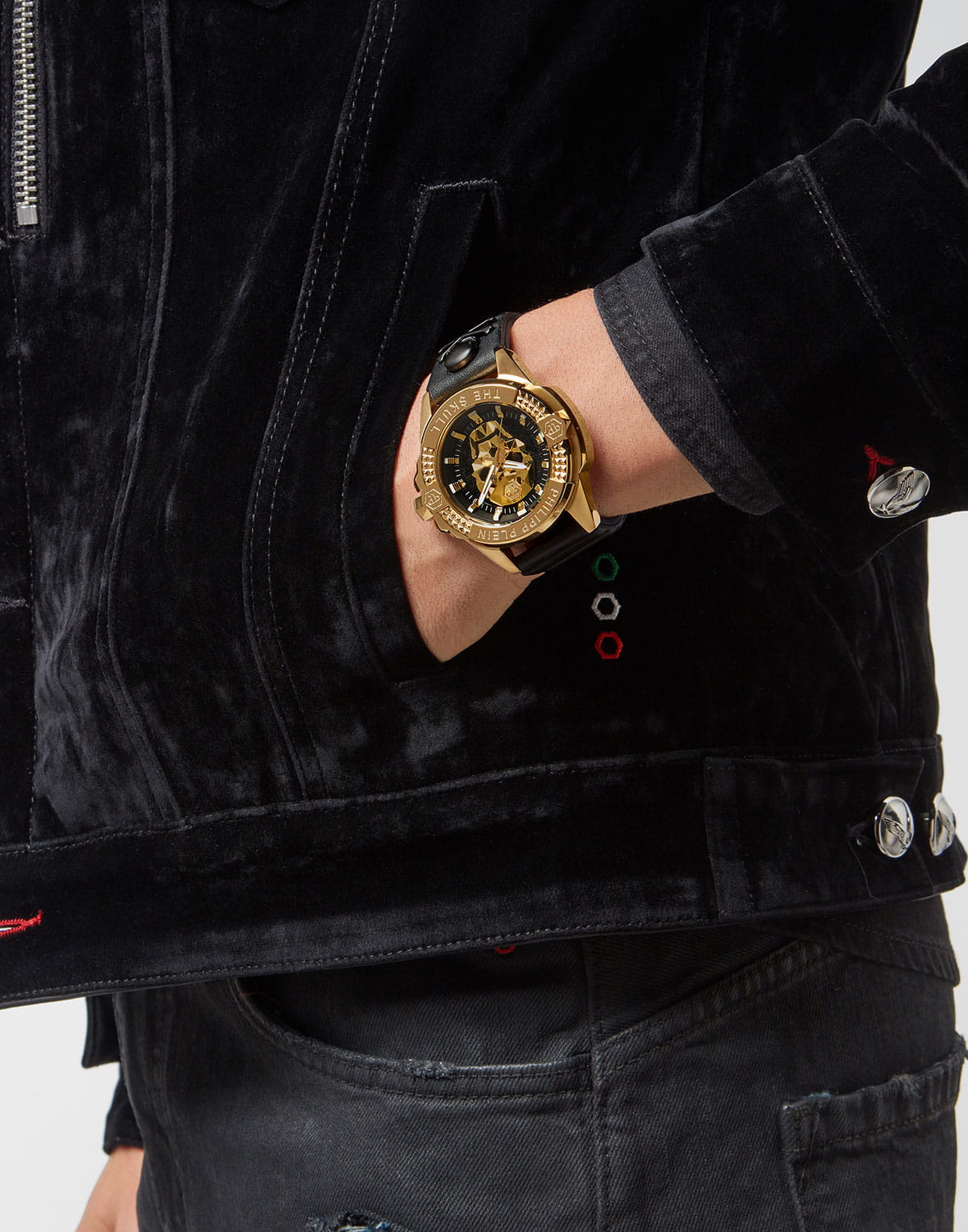 Оригинальные часы Philipp Plein Philipp Plein The Skull PWAAA0521 кварцевые калибр механизма  общий вид