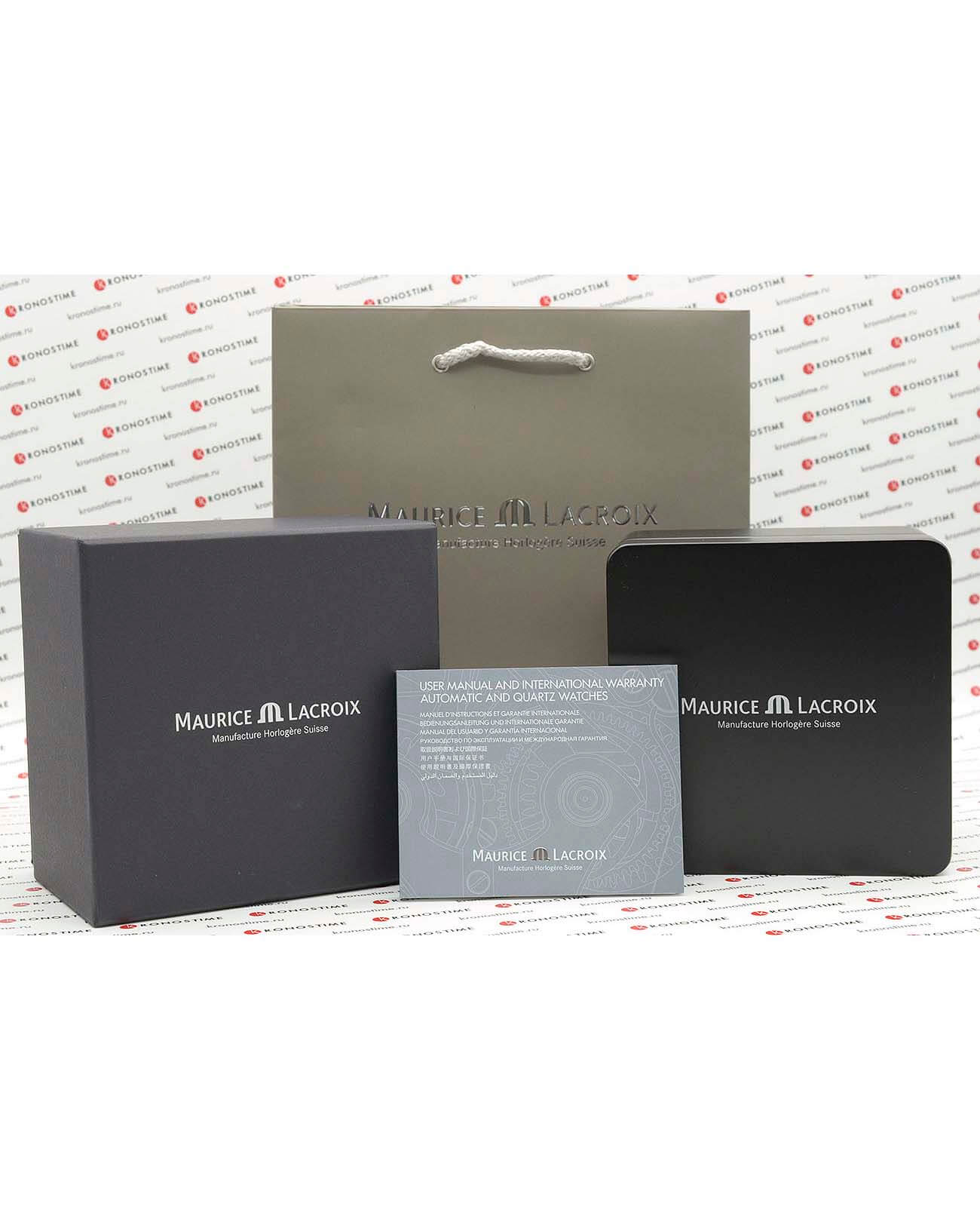 Оригинальные часы Maurice Lacroix Maurice Lacroix Aikon Venturer AI6058-SS001-430-1 механические калибр механизма ml115 общий вид