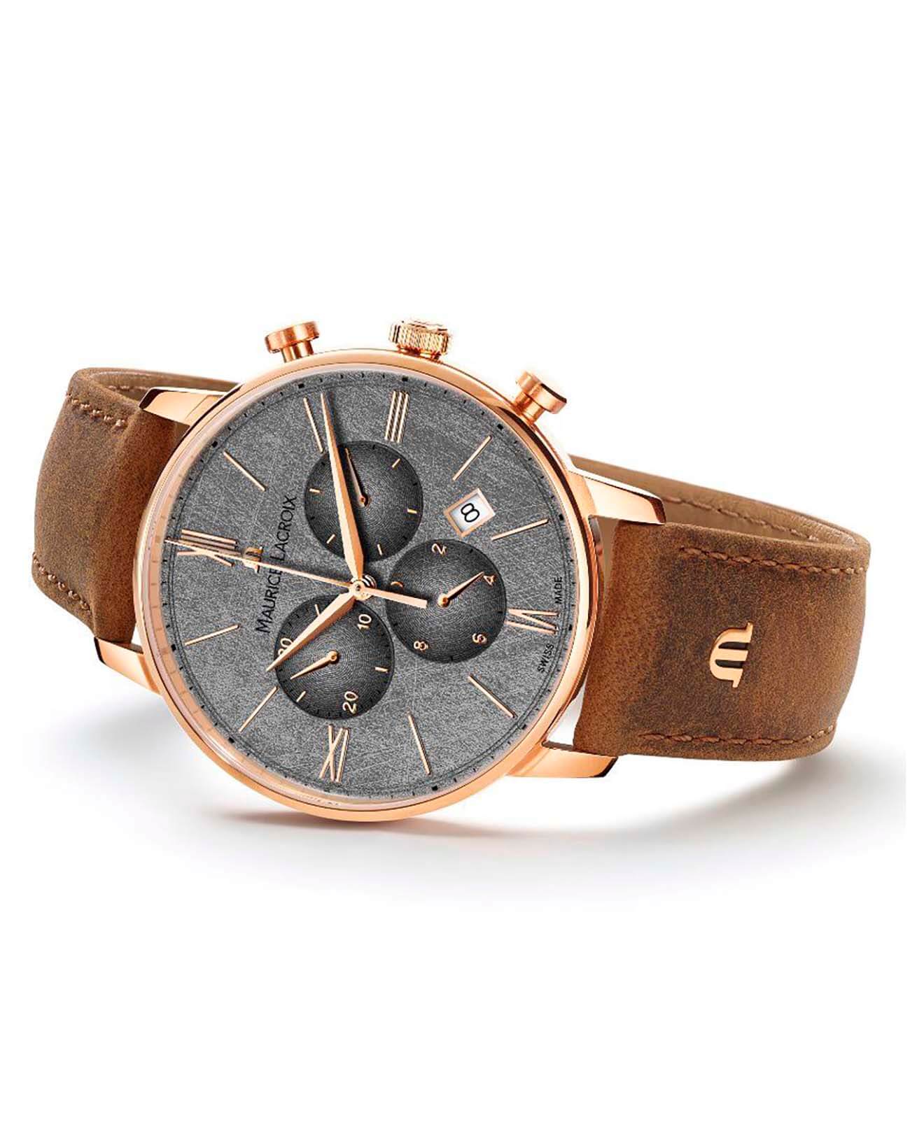 Maurice Lacroix Maurice Lacroix Eliros Chronograph EL1098-PVP01-210-1 , наручные мужские часы фото под углом