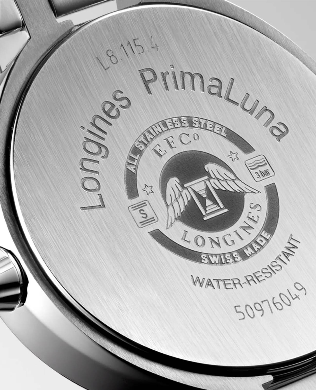 Longines Longines PrimaLuna L8.115.4.61.6  - задняя крышка сталь металл корпуса, швейцария часы