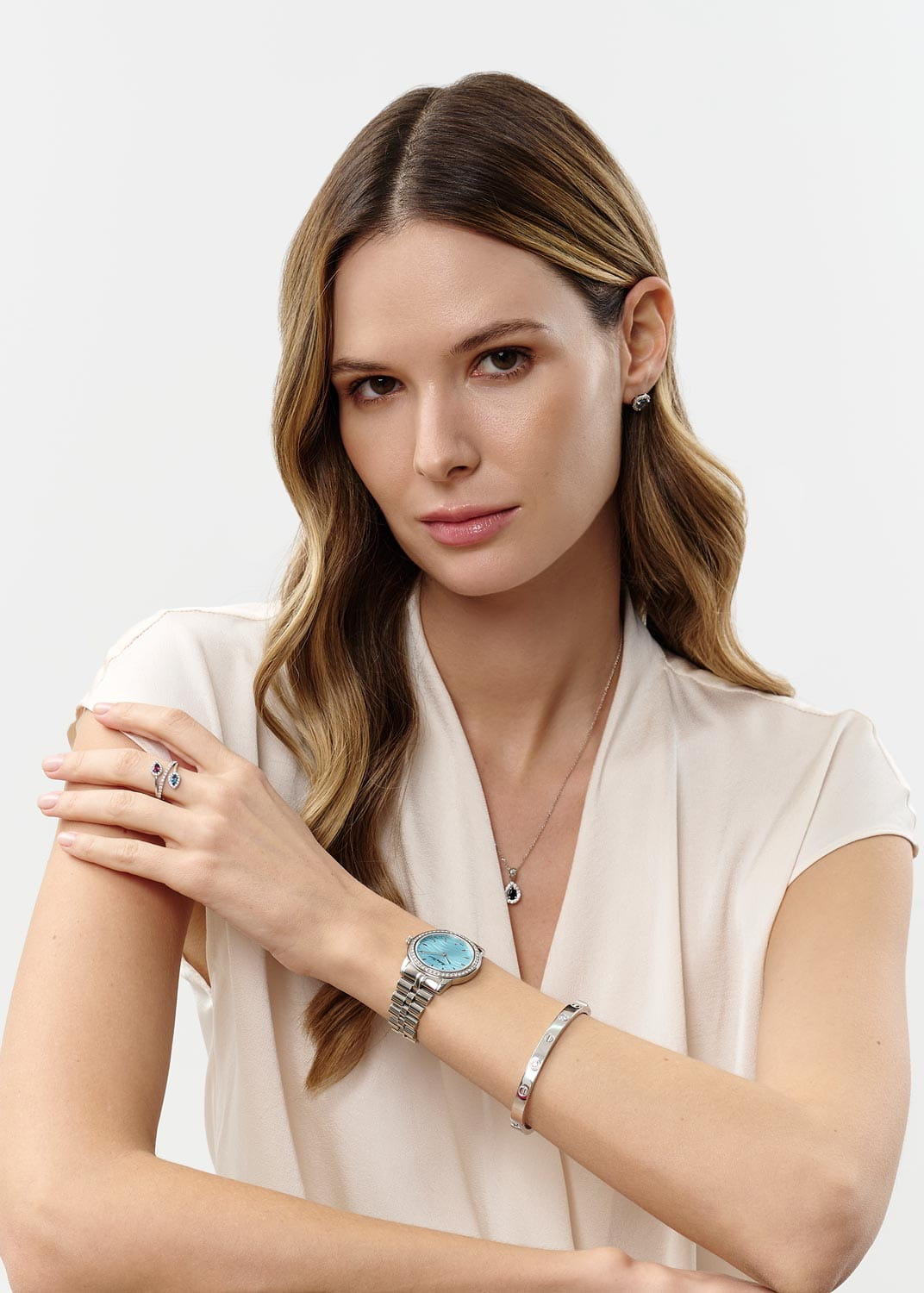 Mathey-Tissot Mathey-Tissot Artemis D10860AQBU , наручные женские часы фото под углом