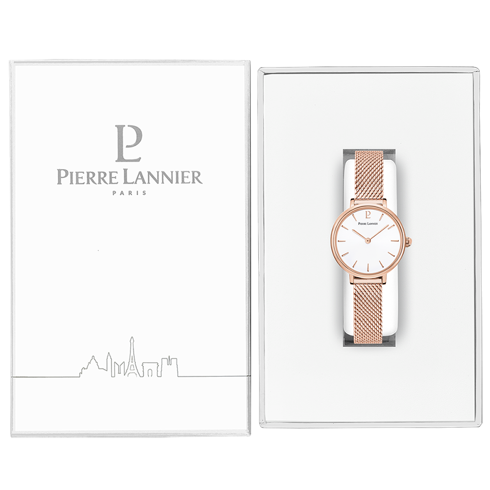 Pierre Lannier Pierre Lannier Nova 014J928 кварцевые женские часы часы крупный план белый циферблата