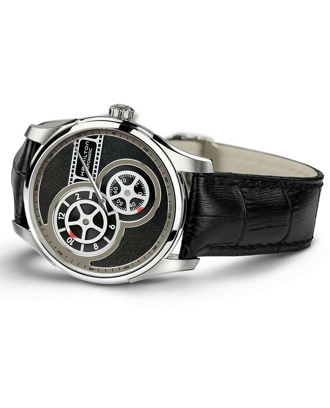 Hamilton Hamilton Jazzmaster Regulator Cinema H42605731, jazzmaster швейцария мужские часы на браслете нержавеющая сталь боковой вид