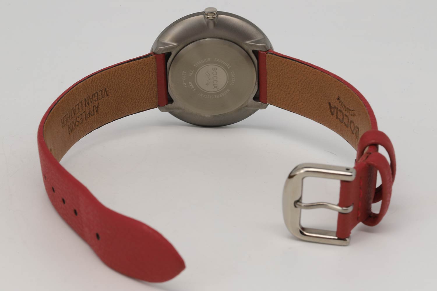 Boccia Titanium Boccia Titanium 3327-01  - задняя крышка металл титан корпуса, германия часы
